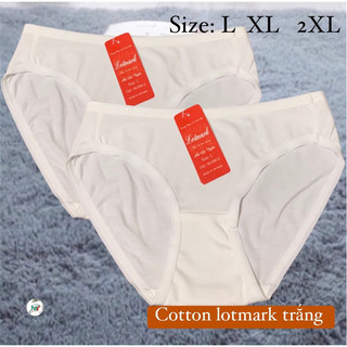 Combo 10 quần lót cotton lotmark trắng