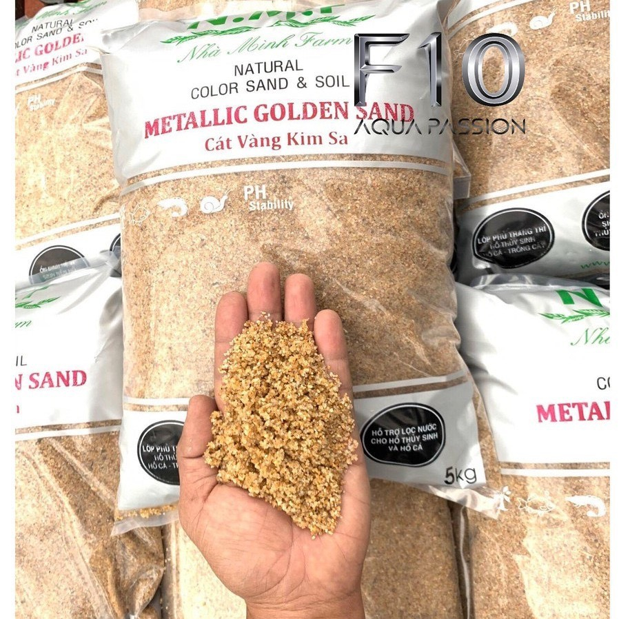 Cát Nắng Vàng Trang trí Hồ Cá, Hồ Thủy Sinh