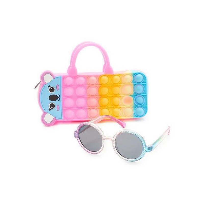 Kính mát kèm hộp sành điệu cho bé gái