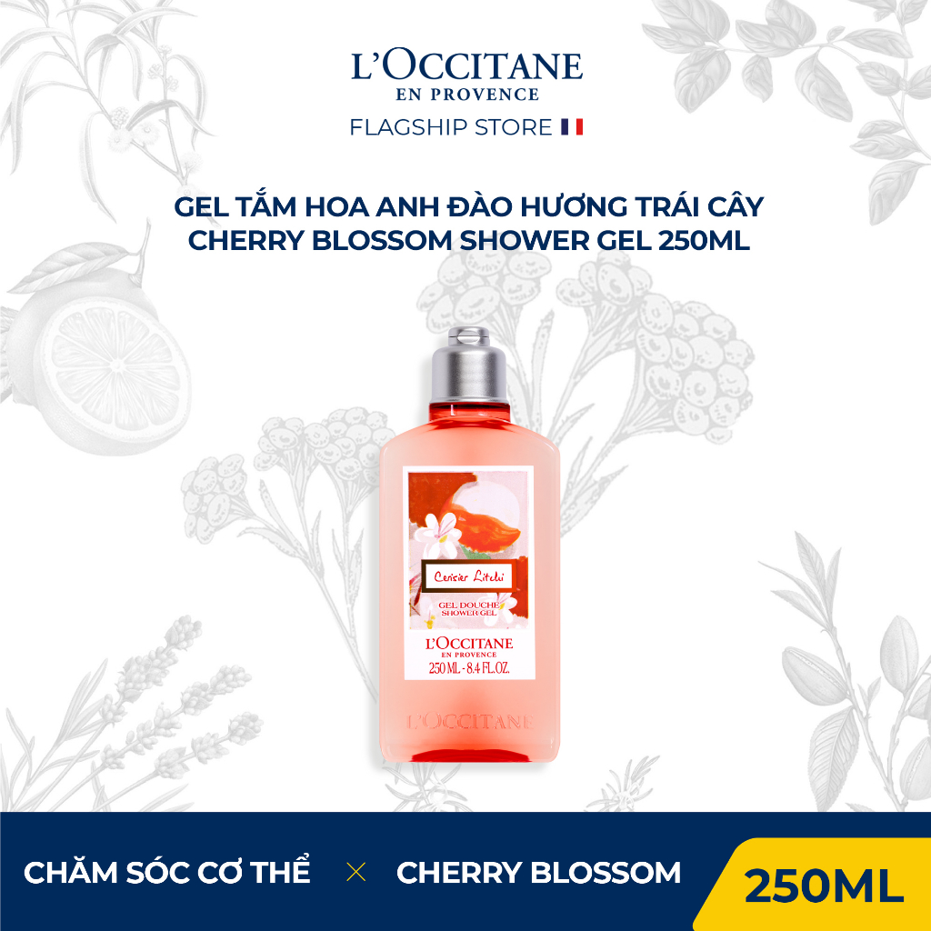 [HOT DEAL] Gel tắm Hoa Anh Đào L'Occitane Cherry Blossom Shower Gel 250ml - 500ml