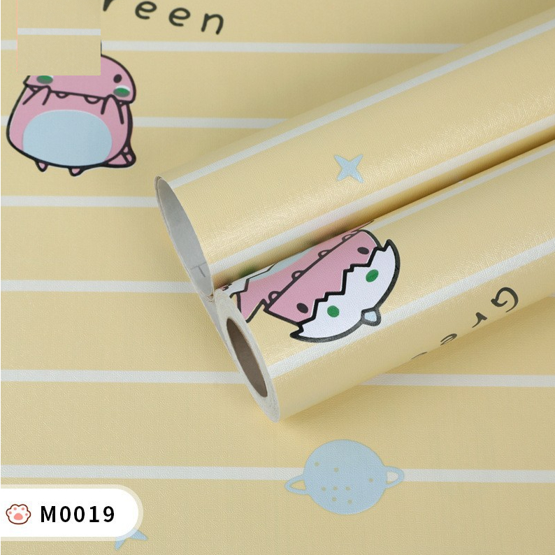 Decal Giấy Dán Tường Decor Kim Vinh Các Mẫu Decor Phòng Cuộn 5m Khổ 45cm Có Keo Sẵn