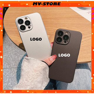 Ốp lưng có LOGO TÁO mềm mặt nhám chống vân tay cho 14 13 Pro MAX 14 Plus 12 Pro MVStore