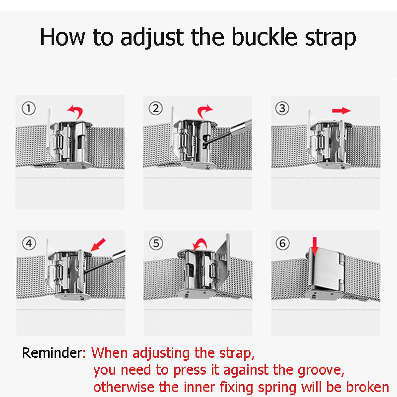 Dây đeo đồng hồ thông minh bằng kim loại cho Xiaomi mi band 3 4 5 6 7