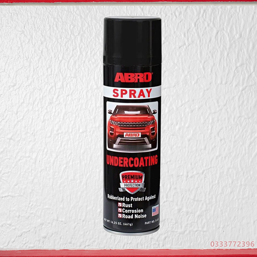 Chai xịt sơn phủ gầm Abro Spray Undercoating 461g