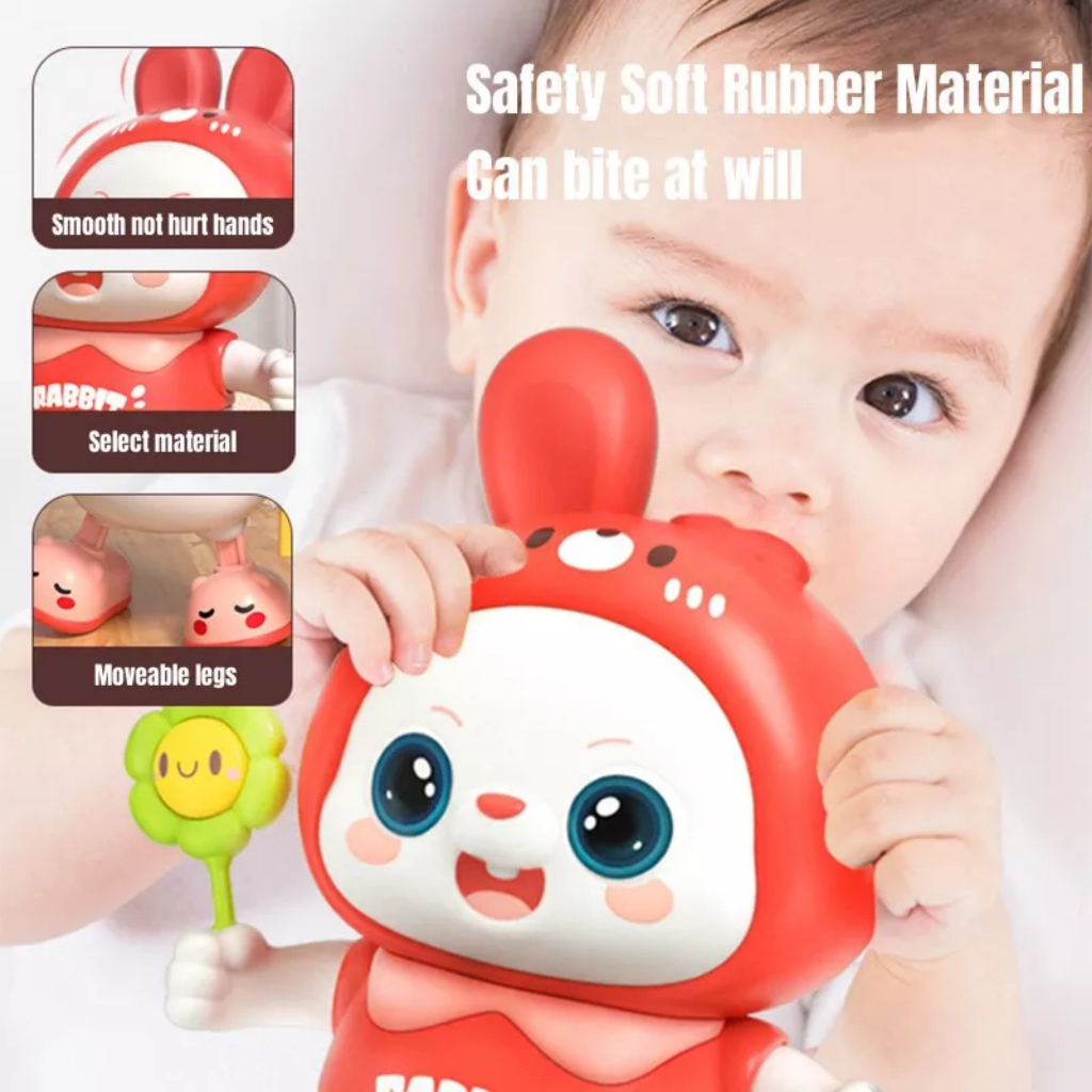 Đồ chơi thỏ đánh đàn guitar cho bé, Ong vàng nhảy múa có nhạc và đèn vui nhộn