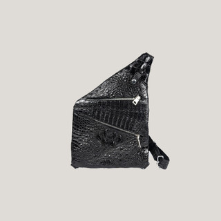 Túi đeo trước mỏng Da Cá Sấu C2813 2DO LEATHER - Quà Tặng Cho Người Thân, Sang Trọng, Cao Cấp, Siêu Bền