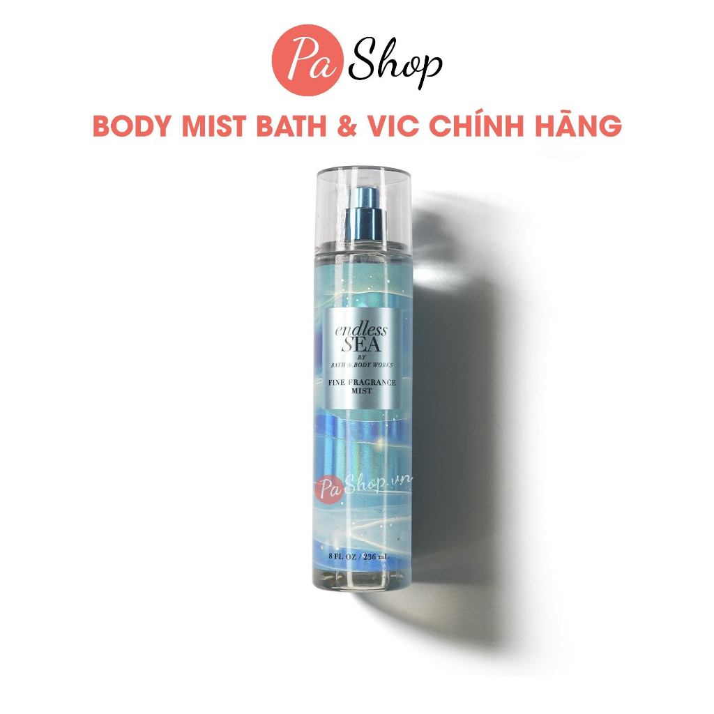 Xịt thơm body mist Bath And Body Works Endless Sea 236ML