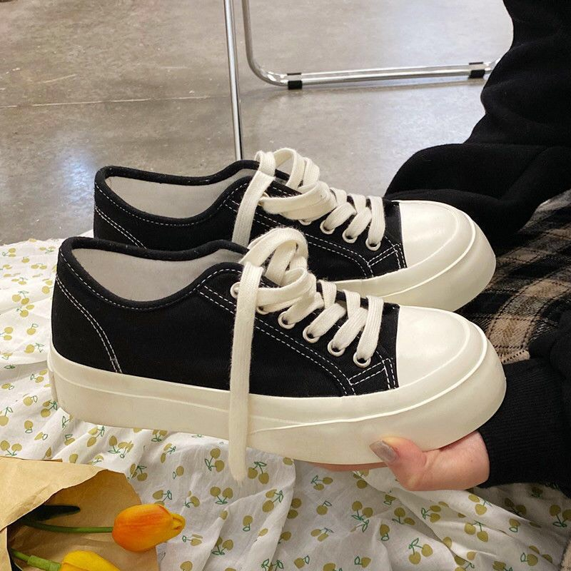Giầy thể thao buộc dây độn đế cao 3cm kiểu dáng thời trang, phong cách cá tính cho chị em