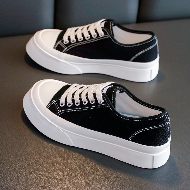 Giầy thể thao buộc dây độn đế cao 3cm kiểu dáng thời trang, phong cách cá tính cho chị em