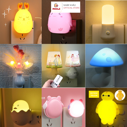 Đèn Ngủ Cắm Điện Mini, Cảm Ứng Ánh Sáng Tự Động Ánh Sáng Dịu MEILI STORE | BigBuy360 - bigbuy360.vn