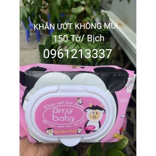Khăn ướt không mùi cao cấp 150 tờ/ gói