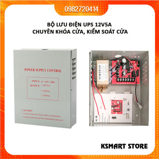 Bộ lưu điện ups 12v 5a chuyên dùng cho khóa cửa và kiểm soát ra vào / ups dự phòng