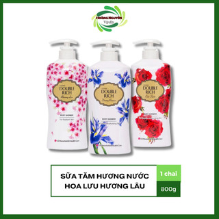 Date xa - sữa tắm double rich 800g - hàn quốc - hoa hồng, anh đào, iris