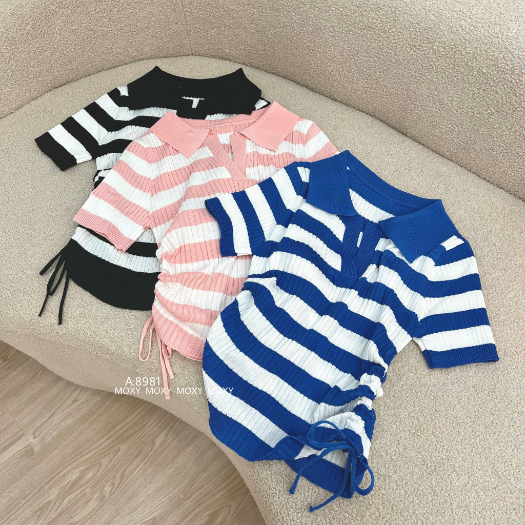 SP008981-Áo len rút dây eo