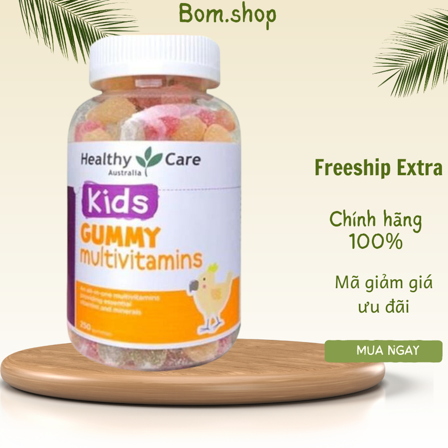 Healthy Care Kẹo Dẻo Vitamin Cho Bé - Kids Gummy Multivitamins 250 Viên