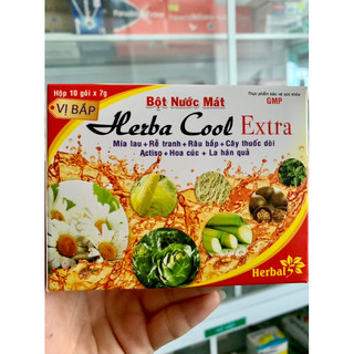 Bột nước mát herba cool extra. thanh nhiệt mát gan lợi tiểu.
