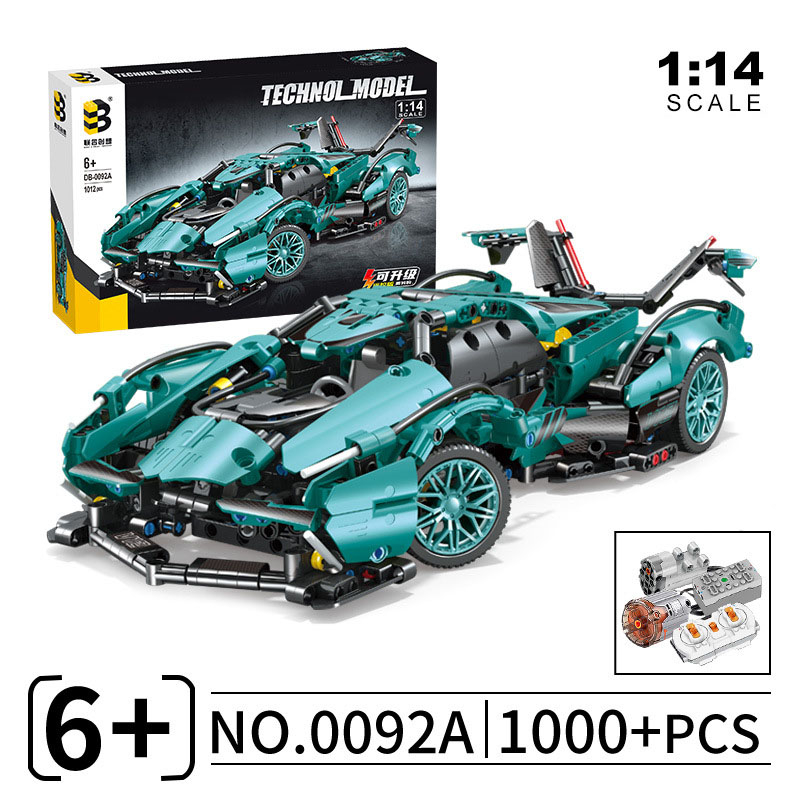 Đồ Chơi Lắp Ráp Kiểu Lego Mô Hình Điều Khiển Từ Xa  RC Siêu Xe Lamborghini V12 Model 0092A Với 1000+ Mảnh Ghép