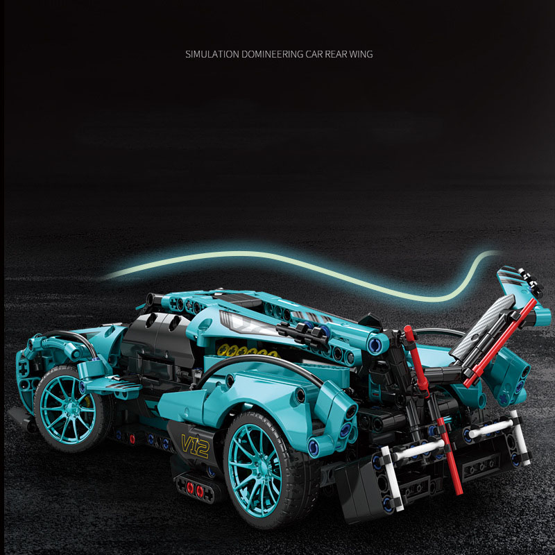 Đồ Chơi Lắp Ráp Kiểu Lego Mô Hình Điều Khiển Từ Xa  RC Siêu Xe Lamborghini V12 Model 0092A Với 1000+ Mảnh Ghép