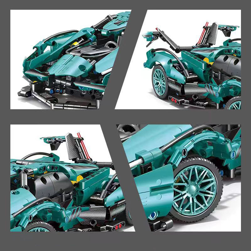 Đồ Chơi Lắp Ráp Kiểu Lego Mô Hình Điều Khiển Từ Xa  RC Siêu Xe Lamborghini V12 Model 0092A Với 1000+ Mảnh Ghép
