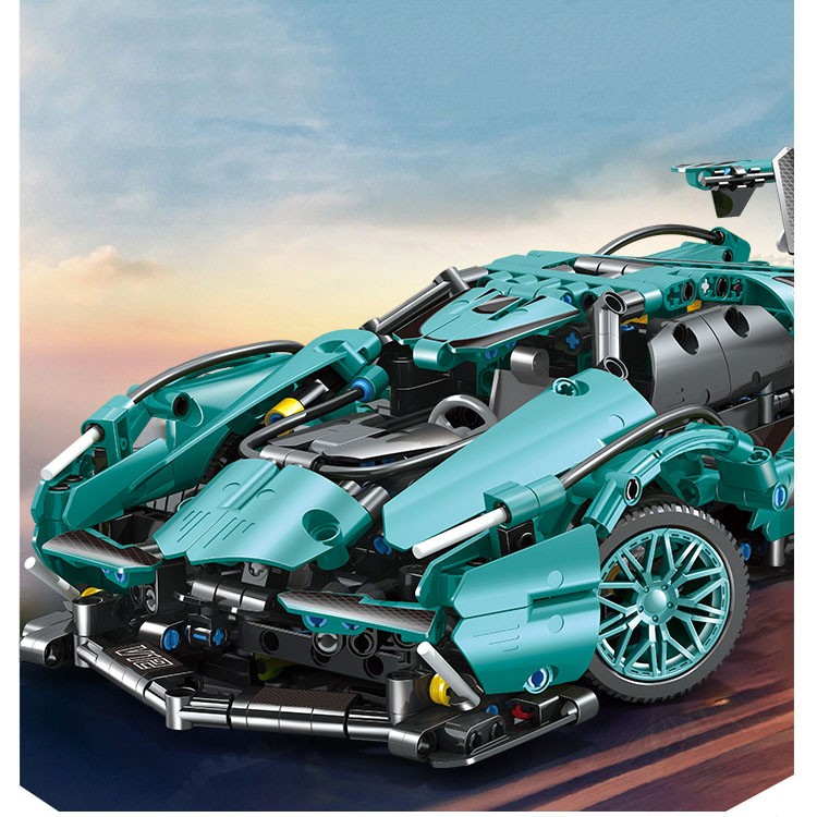 Đồ Chơi Lắp Ráp Kiểu Lego Mô Hình Điều Khiển Từ Xa  RC Siêu Xe Lamborghini V12 Model 0092A Với 1000+ Mảnh Ghép