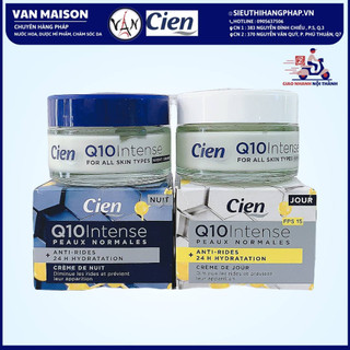 Set kem dưỡng ẩm Cien Q10 ngày đêm dưỡng ẩm giảm dấu hiệu lão hóa và trắng da