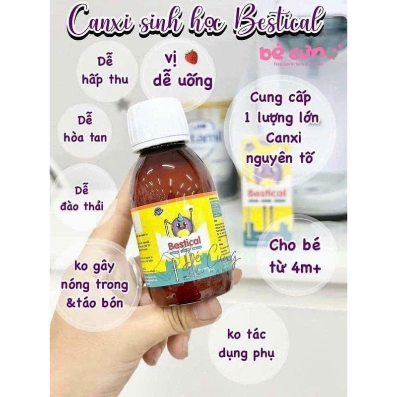 Bestical bổ sung canxi và vitamin d3k2 giúp tăng chiều cao vượt trội cho bé + 1 phần quà cho bé