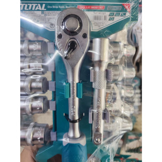 Bộ 12 cái socket (1/2 inch) & cần 2 chiều TOTAL THT141121 (Đồ nghề Chính Hãng)
