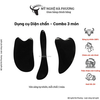Combo 3 cây massage bằng sừng làm thon gọn, nâng cơ và trẻ hóa làn da tại nhà