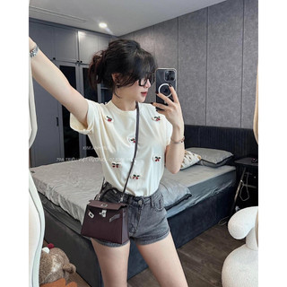 Áo thun nữ áo phông hoạ tiết cherry dễ thương LUCIK Shop AT0086
