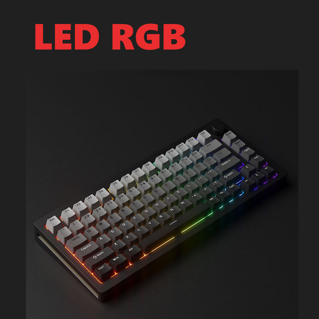 Bàn phím cơ Monsgeek M1W| M1 3mode | Case nhôm CNC | Led RGB | Không dây 3 Modes| Mạch xuôi | Hotswap | Gasket Mount