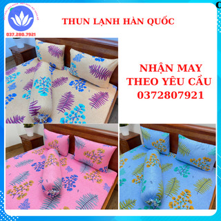 Ga Giường, drap lẻ thun lạnh in HQ giá tại kho đủ size