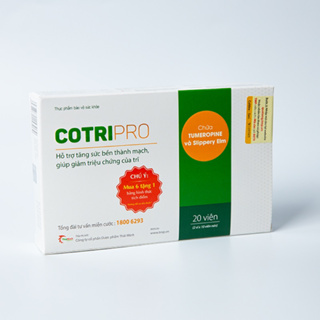 Cotripro & Cotripro gel hỗ trợ tăng sức bền thành mạch