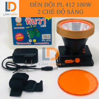 Đèn pin siêu sáng đeo đầu 2 chế độ ánh sáng PL 412