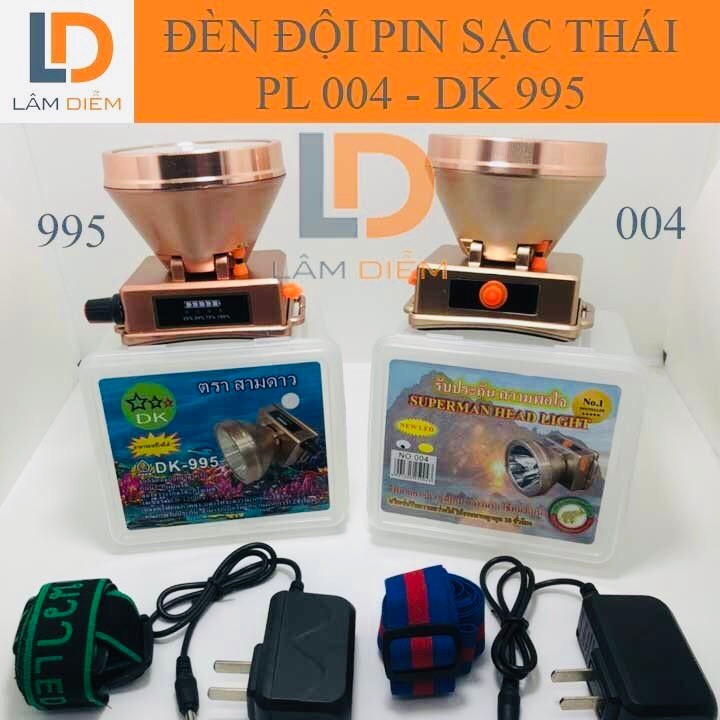 Đèn pin đội đầu siêu sáng công suất lớn pin lâu 004 - DK 995