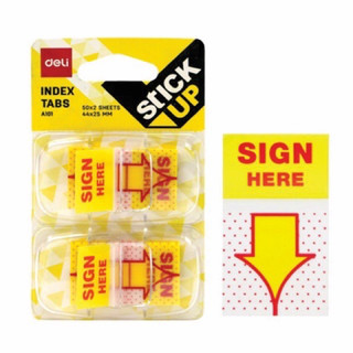 Miếng dán trình ký Sign here Deli A101