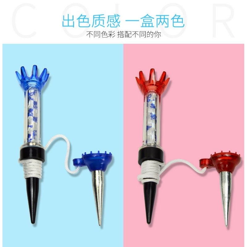 Tee dây đỡ bóng golf có chân cắm phụ chống bay tee, tee nam châm, trụ đỡ bóng golf bền đẹp
