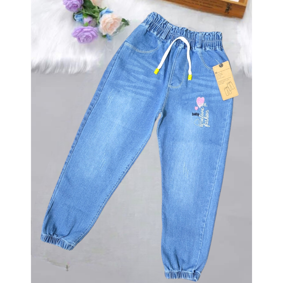 Quần bò dài bé gái sz 18_50kg/Quần jeans  bé gái đi hoc, đi chơi chất mềm co giãn
