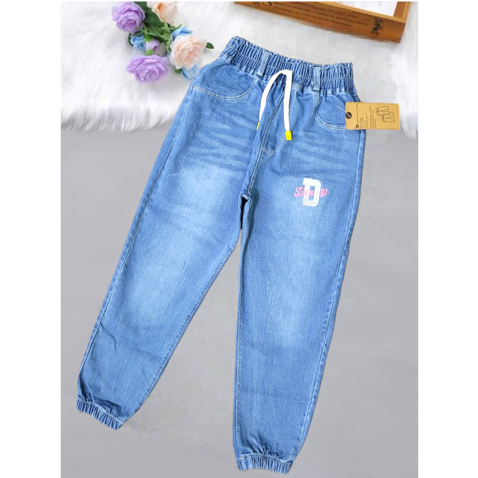 Quần bò dài bé gái sz 18_50kg/Quần jeans  bé gái đi hoc, đi chơi chất mềm co giãn