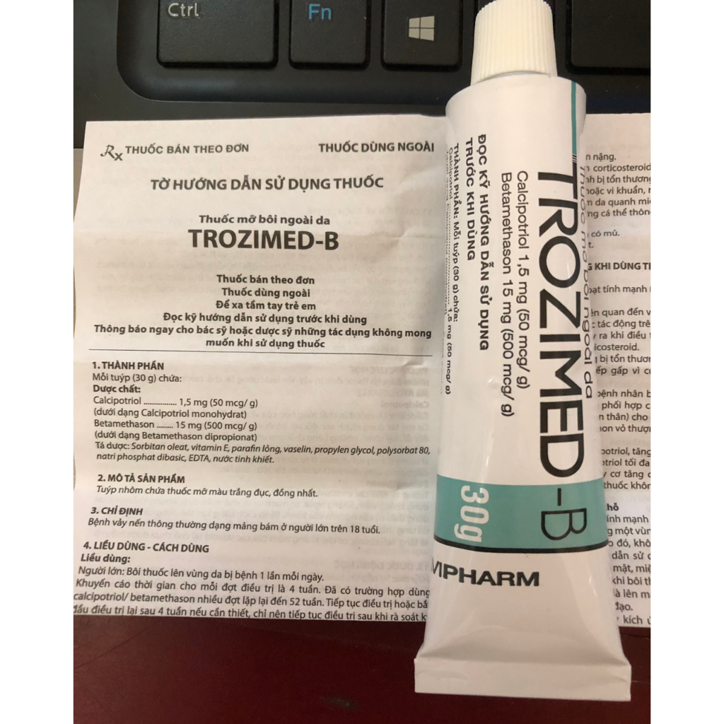 Kem bôi da Trozimed-b 30g