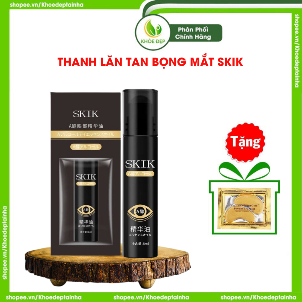 SKIK Thanh lăn tan bọng mắt Skik, xóa tan bọng mắt, thâm mắt nhanh chóng