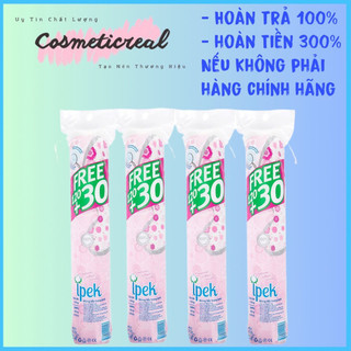 Bông tẩy trang Ipek, bông tẩy trang Cotton Pads với 100% bông Cotton siêu mềm mịn 150 miếng