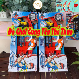 Cung Tên Đồ Chơi/ Cung Tên Thể Thao dành cho Trẻ Em bao Gồm 1 bia và 3 mũi tên chất lượng nhựa ABS