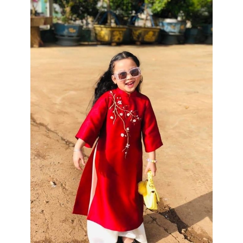 Áo dài bé gái 💝FREESHIP💝 Áo dài cho bé gái xinh xắn giá rẻ