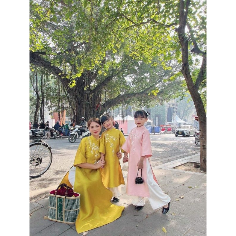 Áo dài bé gái 💝FREESHIP💝 Áo dài cho bé gái xinh xắn giá rẻ