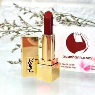 Son Yves Sant Laurent Rouge Pur Couture Satin 1966 đỏ gạch sang trọng, mini (Hot New)