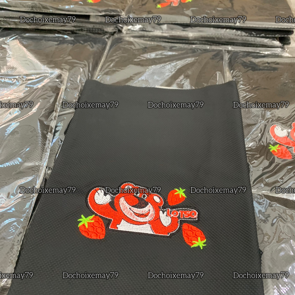 Da yên thái thêu hình Gấu Dâu Lotso