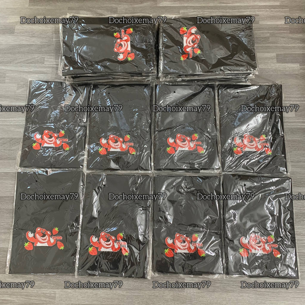 Da yên thái thêu hình Gấu Dâu Lotso