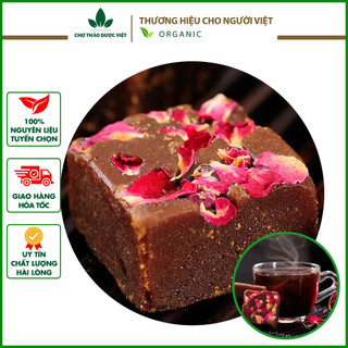 Trà đường phèn cánh hoa hồng 100g - Chợ Thảo Dược Việt