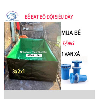 Bể Bạt Bộ đội siêu dày, chắc chắn, nhựa HDPE nuôi tôm cua cá lươn ếch