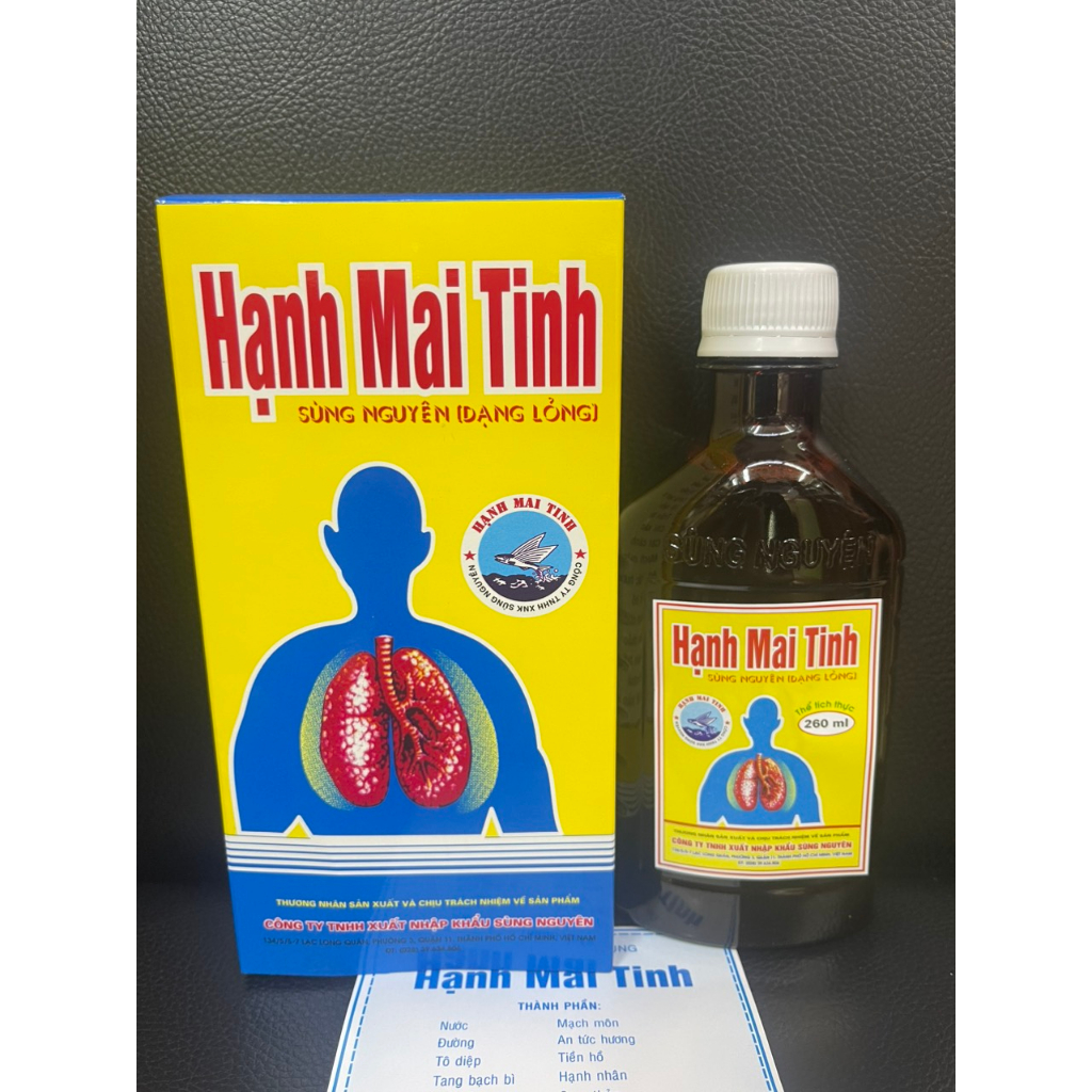 Hạnh Mai Tinh Sùng Nguyên Giảm Ho Bổ Phế